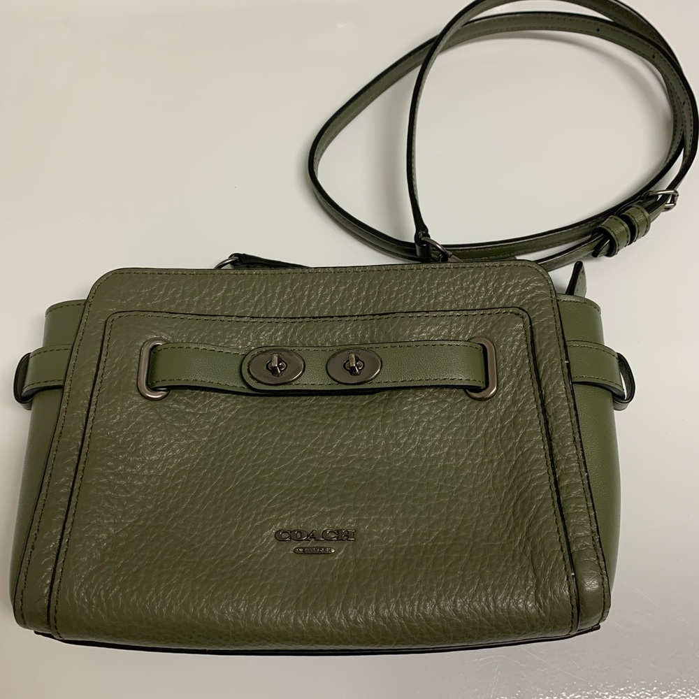 Coach Olive Green 8”W x 6”H Crossbody